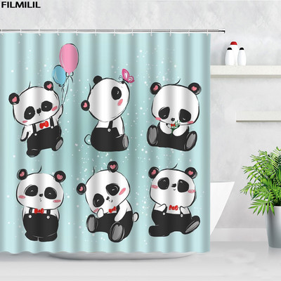 Smiješna crtana žaba Zavjesa za tuš Vodootporna zavjesa Kupaonica Dekoracija doma Dodaci za paravan za kadu s kukama Cortina Banheiro