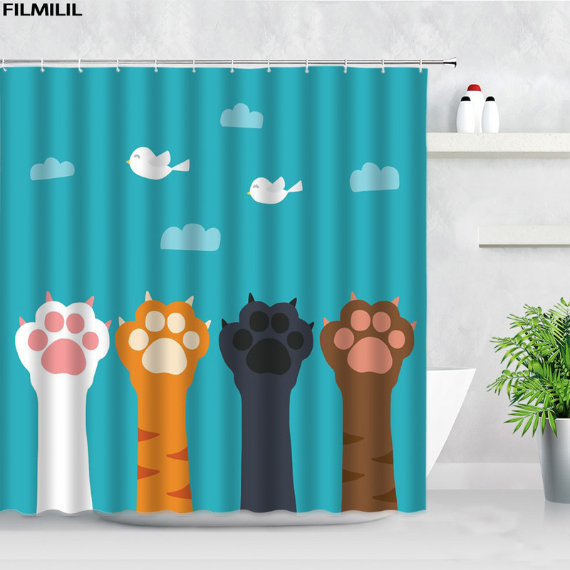 Smiješna crtana žaba Zavjesa za tuš Vodootporna zavjesa Kupaonica Dekoracija doma Dodaci za paravan za kadu s kukama Cortina Banheiro