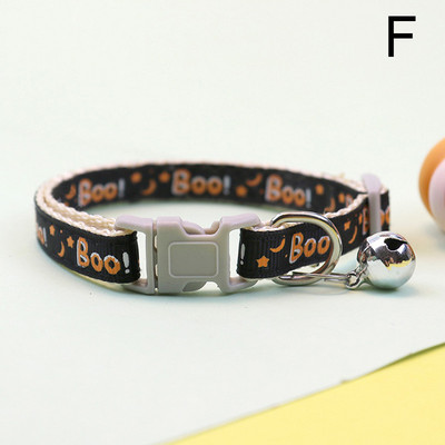Noć vještica Ogrlica za kućne ljubimce sa zvonom Podesiva sigurna kopča Pas Mačka Ogrlica Duh Pauk Privjesak Horror Fidget za mače Puppy 19-31CM