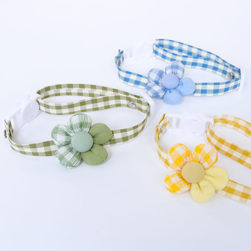 Mājdzīvnieku kaklasiksna Mājas kaķa suns Jauka ziedu kaklasiksna Regulējama klusa drošības sprādzes aksesuāri Kaķu kaklarota Mājdzīvnieku piederumi Kaķu piederumi