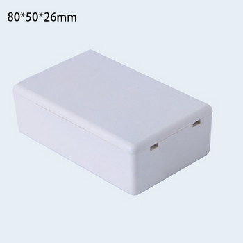 Пластмасова кутия с бутони за инструменти Кутия за проекти Кутия за електронни преобразуватели Части за съхранение на корпуса Кутия за съхранение Превключвател Корпус на модула Кутия 80*50*26 мм