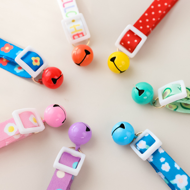 Mājdzīvnieku piederumi Krāsains identifikācijas kakla siksna kaķis suns zvans drošības sprādze nolauzti ziedi svaigi mīksta mājdzīvnieku kaklasiksna mājdzīvnieku kopšanas rīks