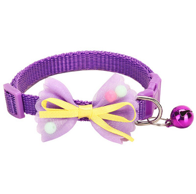 Potrepštine za kućne ljubimce Nove čipkaste mašne ogrlice Zvona za kućne ljubimce Ogrlice za pse mačke Ogrlice za mačke Dodaci za odijevanje kućnih ljubimaca Višebojna ogrlica za kućne ljubimce