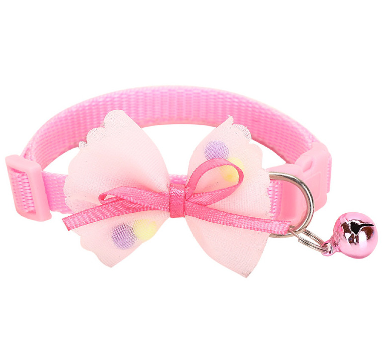 Potrepštine za kućne ljubimce Nove čipkaste mašne ogrlice Zvona za kućne ljubimce Ogrlice za pse mačke Ogrlice za mačke Dodaci za odijevanje kućnih ljubimaca Višebojna ogrlica za kućne ljubimce