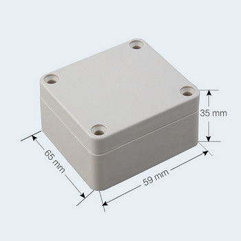 Πλαστικό ηλεκτρονικό αδιάβροχο κουτί κουμπιού Μικρή μονάδα inverter σφραγισμένο κιβώτιο όργανο Θήκη 65*59*35mm