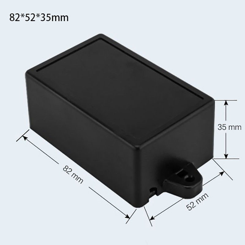 Slēdža barošanas kārba Elektroniskā poga Project Box Plastmasas korpusa elektriskā sadales kārba bez auss 82*52*35MM