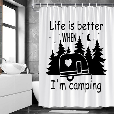 Tulipan Cvijet Tuš Zavjese Set Cvjetni Lišće Leptir Biljka Životinja Vrt Kupaonski Dekor Zaslon Zavjese za kadu Pribor Sks