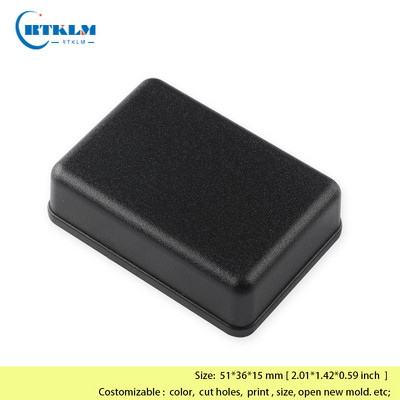 IP55 crno plastično kućište Elektronička projektna kutija Mali PCB dizajn Kućište Kutija za spajanje žice DIY Razvodna kutija 51*36*15 mm