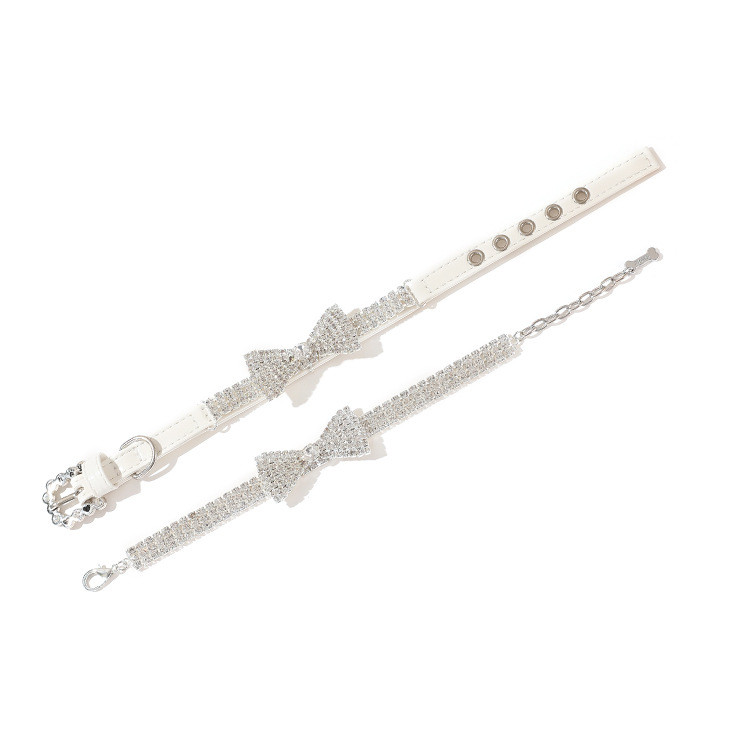 Potrepštine za kućne ljubimce Luksuzna ogrlica Elegantna ogrlica Lanac za bušenje mačaka Ogrlica Ogrlica za male pse Dodaci za ogrlice za kućne ljubimce Alat za odijevanje za zabave