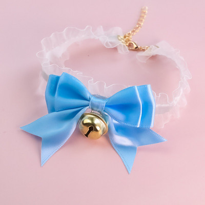 Ogrlice za kućne ljubimce Dodaci za pse za mačke Čipka rastezljiva mašna Zvono Retro ogrlica Podesiva oprema za kućne ljubimce Dodaci za pse za mačke