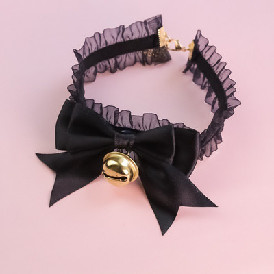 Ogrlice za kućne ljubimce Dodaci za pse za mačke Čipka rastezljiva mašna Zvono Retro ogrlica Podesiva oprema za kućne ljubimce Dodaci za pse za mačke