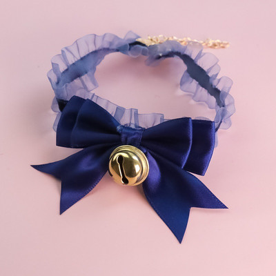 Ogrlice za kućne ljubimce Dodaci za pse za mačke Čipka rastezljiva mašna Zvono Retro ogrlica Podesiva oprema za kućne ljubimce Dodaci za pse za mačke