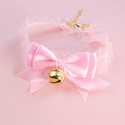 Ogrlice za kućne ljubimce Dodaci za pse za mačke Čipka rastezljiva mašna Zvono Retro ogrlica Podesiva oprema za kućne ljubimce Dodaci za pse za mačke