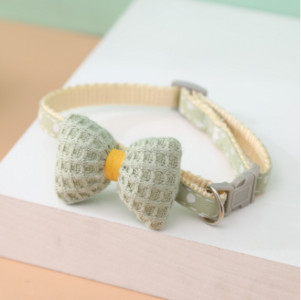 Nove potrepštine za kućne ljubimce Karirane ogrlice Slatke ogrlice za kućne ljubimce Mašne s cvijećem Ogrlice za mačke i pse sa zvončićima Podesivi dodaci za kućne ljubimce