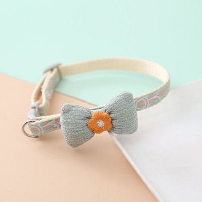 Nove potrepštine za kućne ljubimce Karirane ogrlice Slatke ogrlice za kućne ljubimce Mašne s cvijećem Ogrlice za mačke i pse sa zvončićima Podesivi dodaci za kućne ljubimce