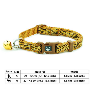 Suņa kaklasiksna Pet neilona kaķa kaklasiksna ar Bell Perro kucēnu suns izšūtu kaklasiksnu Pūdelis Pitbull Beagle mazam un vidējam sunim