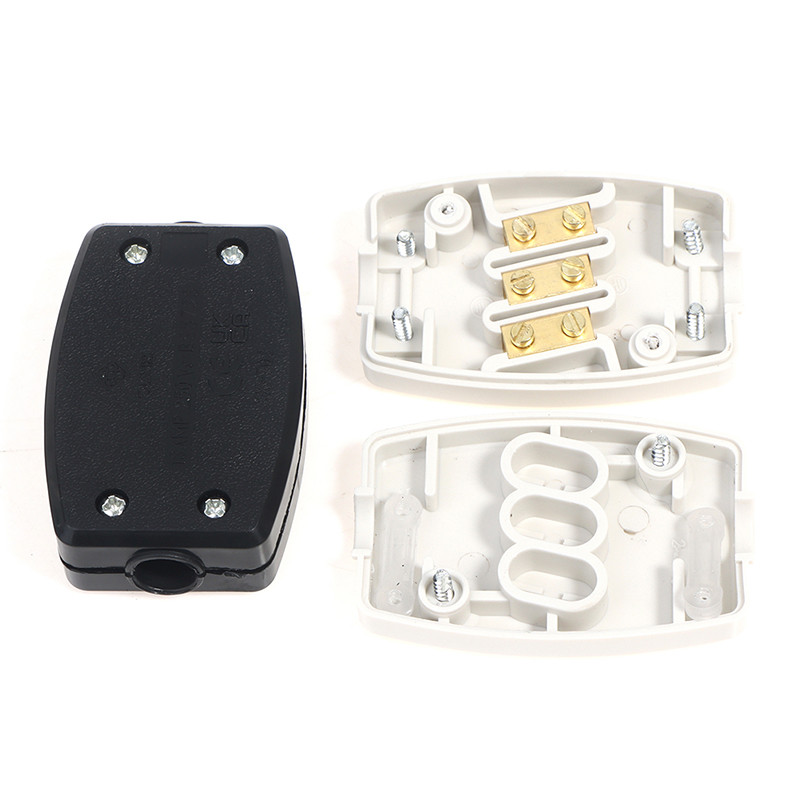 In-Line konektor Kutija 13A Električni kabel Flex Joiner 3 Terminal Kućište 250V Žica Mrežno napajanje za kabele od 3A do 13A