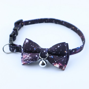 New Star Universe Dog Collar Папийонка с камбанка Pet Dog Bowknot Necklace Breakaway Adjustable Cat Collar Tie Dog Cats Accessorie