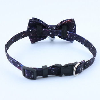 New Star Universe Dog Collar Папийонка с камбанка Pet Dog Bowknot Necklace Breakaway Adjustable Cat Collar Tie Dog Cats Accessorie