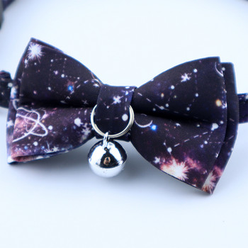 New Star Universe Dog Collar Папийонка с камбанка Pet Dog Bowknot Necklace Breakaway Adjustable Cat Collar Tie Dog Cats Accessorie