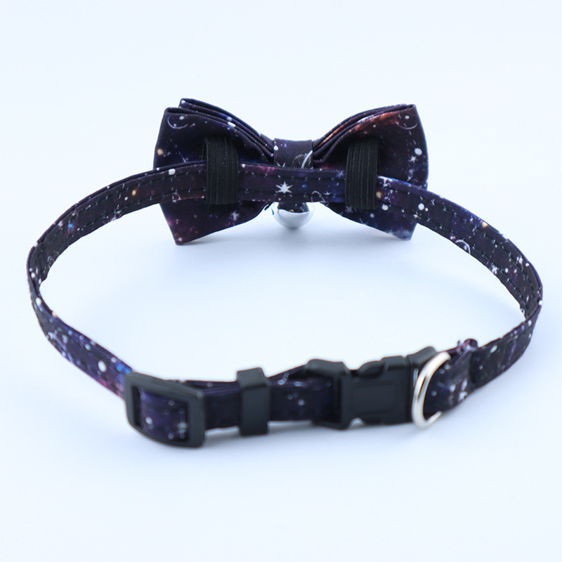 Nova Star Universe leptir-kravata s ogrlicom za pse sa zvonom, ogrlica s mašnom za pse za kućne ljubimce, podesive ogrlice za mačke, kravata za pse, mačke, dodaci