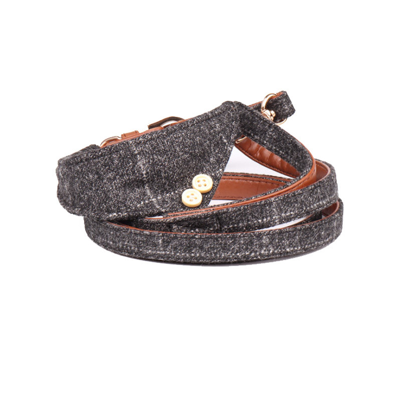 pawstrip 4 boje slatka mašna pseća ogrlica kožni pseći povodac karirani štene bandana podesiva ogrlica za mačke olovna ogrlica za male pse