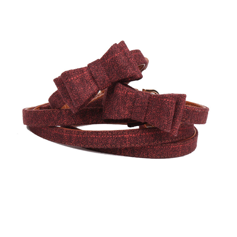 pawstrip 4 boje slatka mašna pseća ogrlica kožni pseći povodac karirani štene bandana podesiva ogrlica za mačke olovna ogrlica za male pse