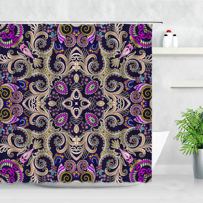 3D Mandala Cvijeće Zavjese za tuširanje Perje Boemski stil Moderni nordijski zasloni za uređenje doma Vodootporna kupaonska zavjesa baño