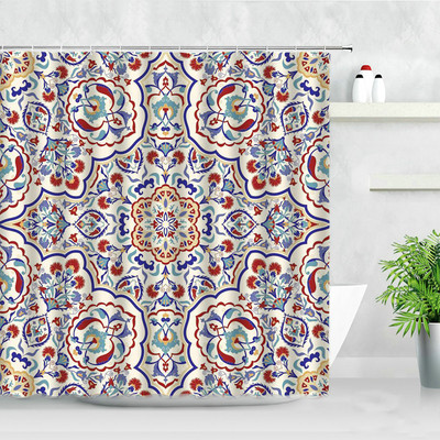 3D Mandala Cvijeće Zavjese za tuširanje Perje Boemski stil Moderni nordijski zasloni za uređenje doma Vodootporna kupaonska zavjesa baño