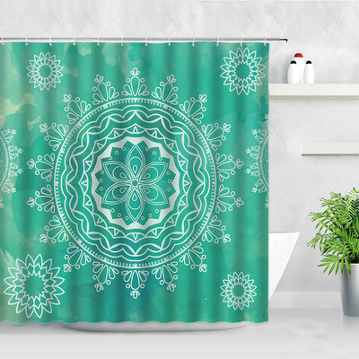 3D Mandala Cvijeće Zavjese za tuširanje Perje Boemski stil Moderni nordijski zasloni za uređenje doma Vodootporna kupaonska zavjesa baño