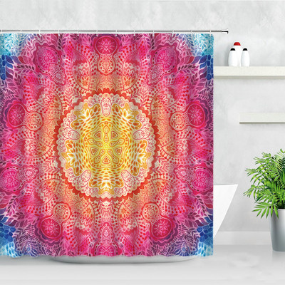 3D Mandala Cvijeće Zavjese za tuširanje Perje Boemski stil Moderni nordijski zasloni za uređenje doma Vodootporna kupaonska zavjesa baño