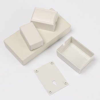 Υψηλής ποιότητας DIY Λευκό ABS Πλαστικά κιβώτια περιβλήματος Αδιάβροχο κάλυμμα Project Case οργάνων Electronic Project Box