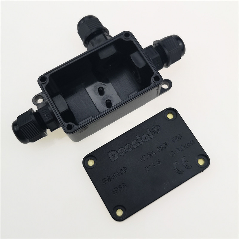 Razvodna kutija IP66 Vodootporna na UV zrake Otporna na sunce Vanjska višestruka plastična električna razvodna kutija Kućište Kabelska žica Konektor Zaštita