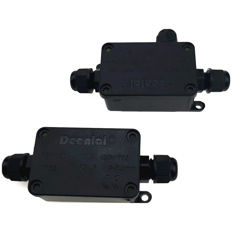 Razvodna kutija IP66 Vodootporna na UV zrake Otporna na sunce Vanjska višestruka plastična električna razvodna kutija Kućište Kabelska žica Konektor Zaštita