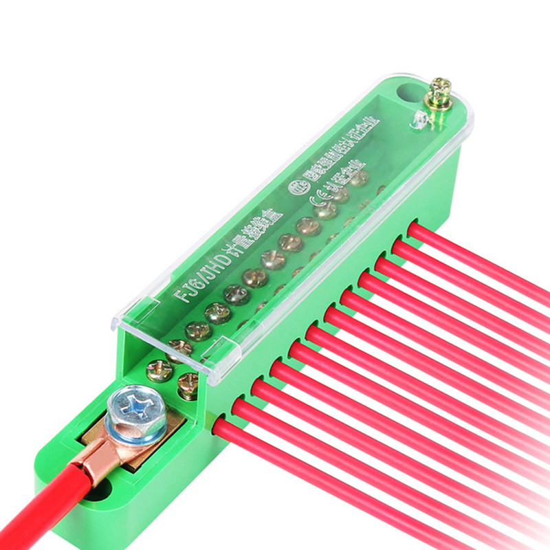 100% nova Unipolarna razvodna kutija 1 u 6 izlaza retardantni mjerni ormarić Žičani terminalni blok Električni dodaci