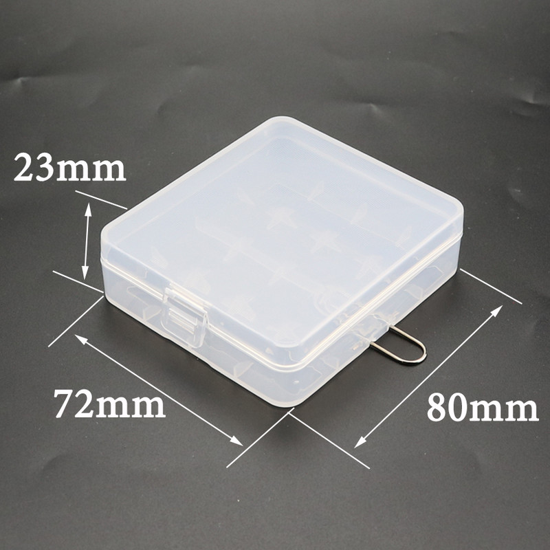 4 utora 18650 kućište za baterije plastično prozirno tvrdo plavo crno zeleno kućište za baterije držač kutija za pohranu 4x 18650 16340