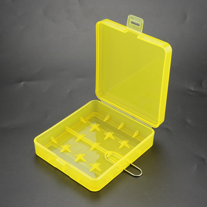 4 utora 18650 kućište za baterije plastično prozirno tvrdo plavo crno zeleno kućište za baterije držač kutija za pohranu 4x 18650 16340