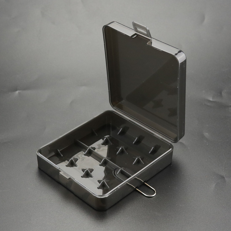 4 utora 18650 kućište za baterije plastično prozirno tvrdo plavo crno zeleno kućište za baterije držač kutija za pohranu 4x 18650 16340