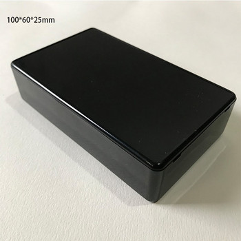 100*60*25mm Πλαστικό ηλεκτρονικό κιβώτιο έργου DIY θήκη οργάνων στέγασης αδιάβροχο μαύρο κουτί Ηλεκτρικές προμήθειες