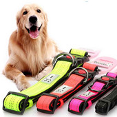 Reflektirajuća ogrlica za pse Najlonska ogrlica za pse Velika ogrlica Mascota srednje velike pse Podesiva ogrlica za proizvode za dresuru kućnih ljubimaca