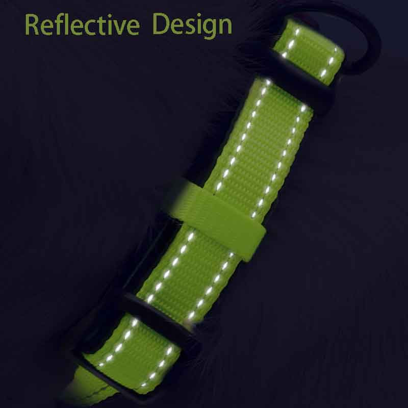 Reflektirajuća ogrlica za pse Najlonska ogrlica za pse Velika ogrlica Mascota srednje velike pse Podesiva ogrlica za proizvode za dresuru kućnih ljubimaca