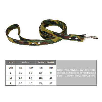 Auduma kamuflāžas suņu kakla siksna un pavadas virve ar radzēm, regulējamas mājdzīvnieku kaklasiksnas vidēji lieliem suņiem, vācu aitu suņa apmācība