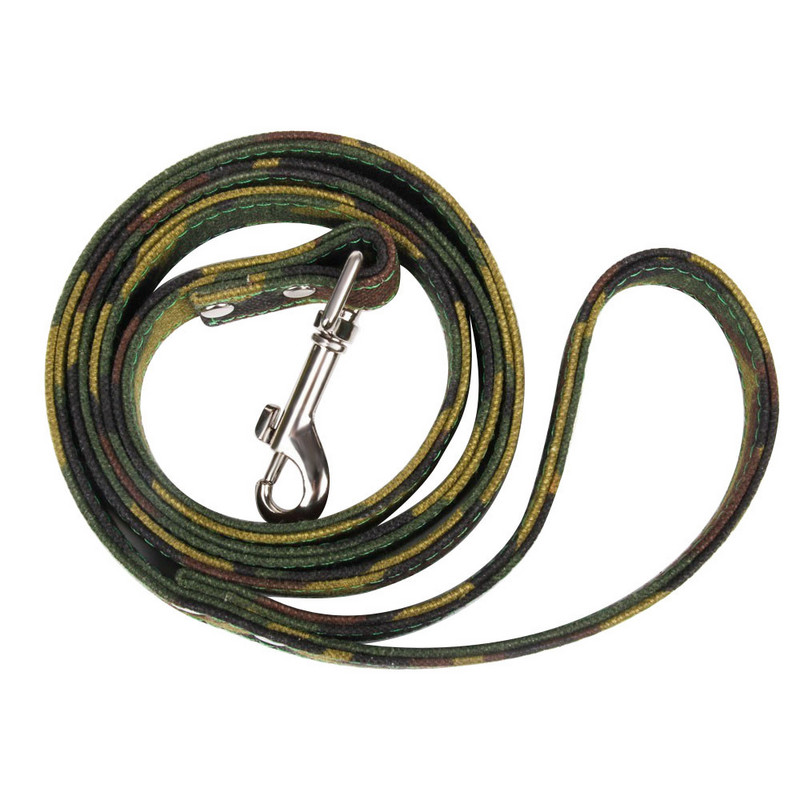 Auduma kamuflāžas suņu kakla siksna un pavadas virve ar radzēm, regulējamas mājdzīvnieku kaklasiksnas vidēji lieliem suņiem, vācu aitu suņa apmācība