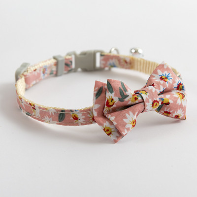 Oprema za kućne ljubimce Ogrlice s mašnama za kućne ljubimce Podesive sa zvonom Male tratinčice Suncokret Ogrlice za mačke i pse Alat za oblačenje kućnih ljubimaca