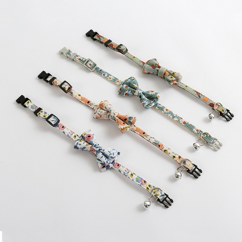 Oprema za kućne ljubimce Ogrlice s mašnama za kućne ljubimce Podesive sa zvonom Male tratinčice Suncokret Ogrlice za mačke i pse Alat za oblačenje kućnih ljubimaca