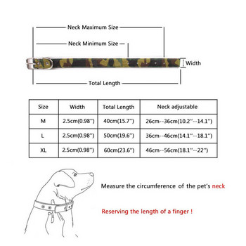 Χαριτωμένο καμουφλάζ για σκύλους κατοικίδιων ζώων, υφασμάτινο περιλαίμιο με καρφιά, στρογγυλό κολιέ με καρφιά με καρφιά με καρφιά, λουράκι πανκ για μεσαίου και μεγάλου σκύλους