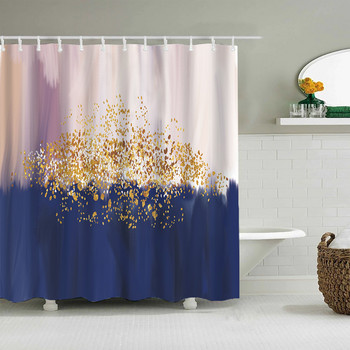 3D акварелна шарка Завеса за душ Завеса за баня 200x180 см Полиестерна тъкан Водоустойчиви завеси за душ за баня Домашен декор