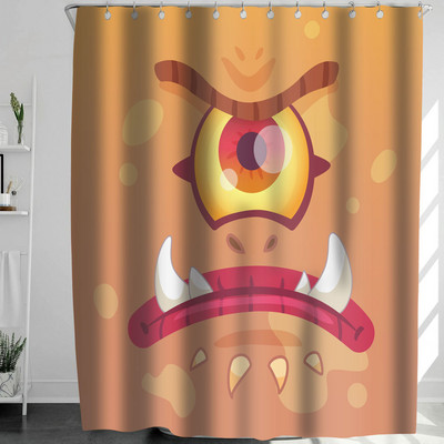 Helovīna dušas aizkars 3D druka Šausminošas ķirbju ainas aptumšošana Vannas istabas aizkari Ūdensizturīgs poliestera audums mājas vannas dekors