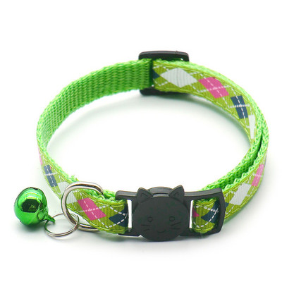 Jauna mājdzīvnieka kaķa kaklasiksna ar regulējamu zvaniņu 1.0 drošības sprādzes kaķa kakla siksna, kas piemērota kaķēniem un suņiem, mājdzīvnieku piederumi