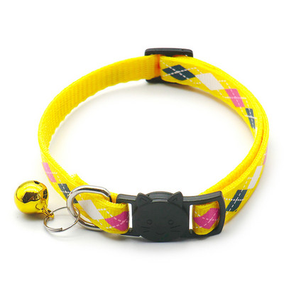 Jauna mājdzīvnieka kaķa kaklasiksna ar regulējamu zvaniņu 1.0 drošības sprādzes kaķa kakla siksna, kas piemērota kaķēniem un suņiem, mājdzīvnieku piederumi